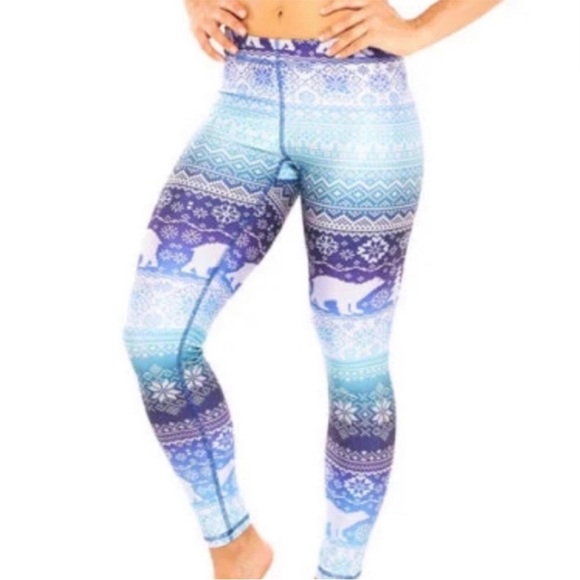 Terez Winter Fair Isle Leggings XS - Picture 2 of 9